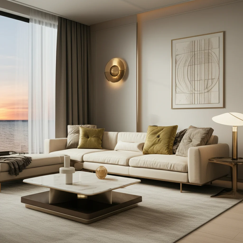 Modern elegant living room design